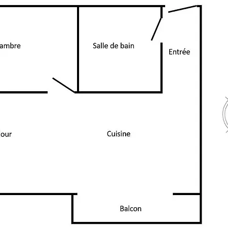 Superbe 2 Pieces Appartement